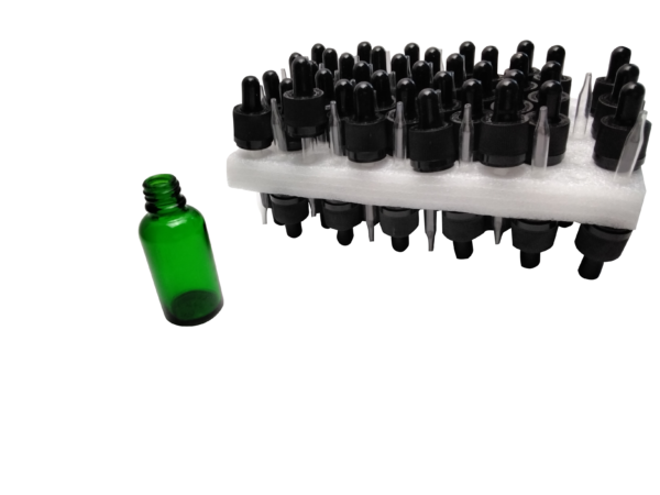 New Packaged 15ml (1/2 oz) Glass Dropper Bottles With Glass Eye Droppers 50x Pack