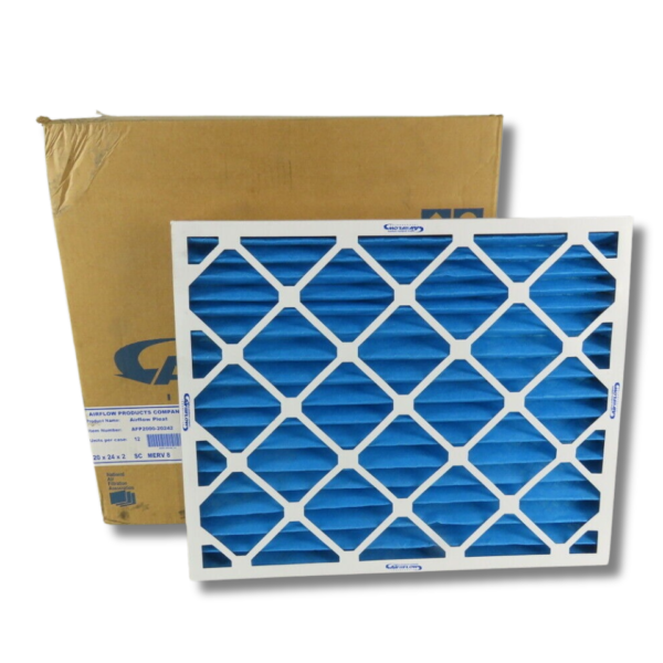 Airflow 14x25x1 MERV 10 Pleated Home A/C Furnace Air Filter 12x Pack