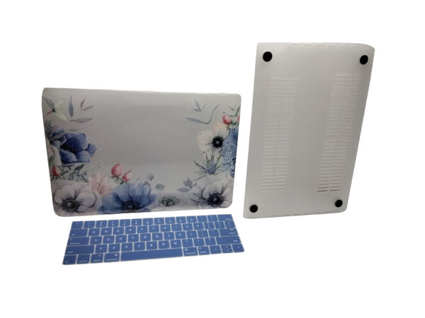 MacBook Pro 13 inch Case M2 2023, 2022,  Plastic Hard Shell + Keyboard Cover & Screen Protector Floral Pattern Design